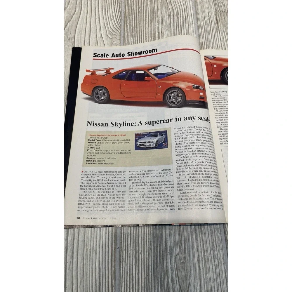 Scale Auto Magazine April 2003 Model Car Enthusiast D Type Jaguar Nissan Skyline